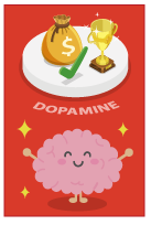 脳からドーパミンが放出＆ハッピー