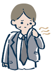 ニオイが気になる会社員