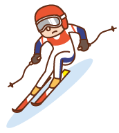 スキーヤー大回転