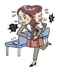 スマホが見つからない女性