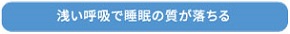 浅い呼吸で睡眠の質が下がる