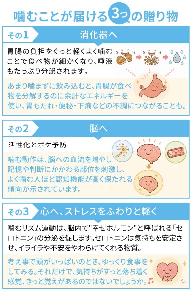 噛むことが届ける３つの贈り物